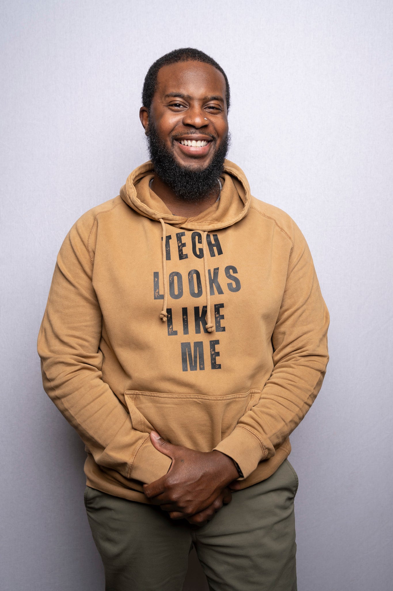 Tech Looks Like Me Hoodie (Vintage Camel)