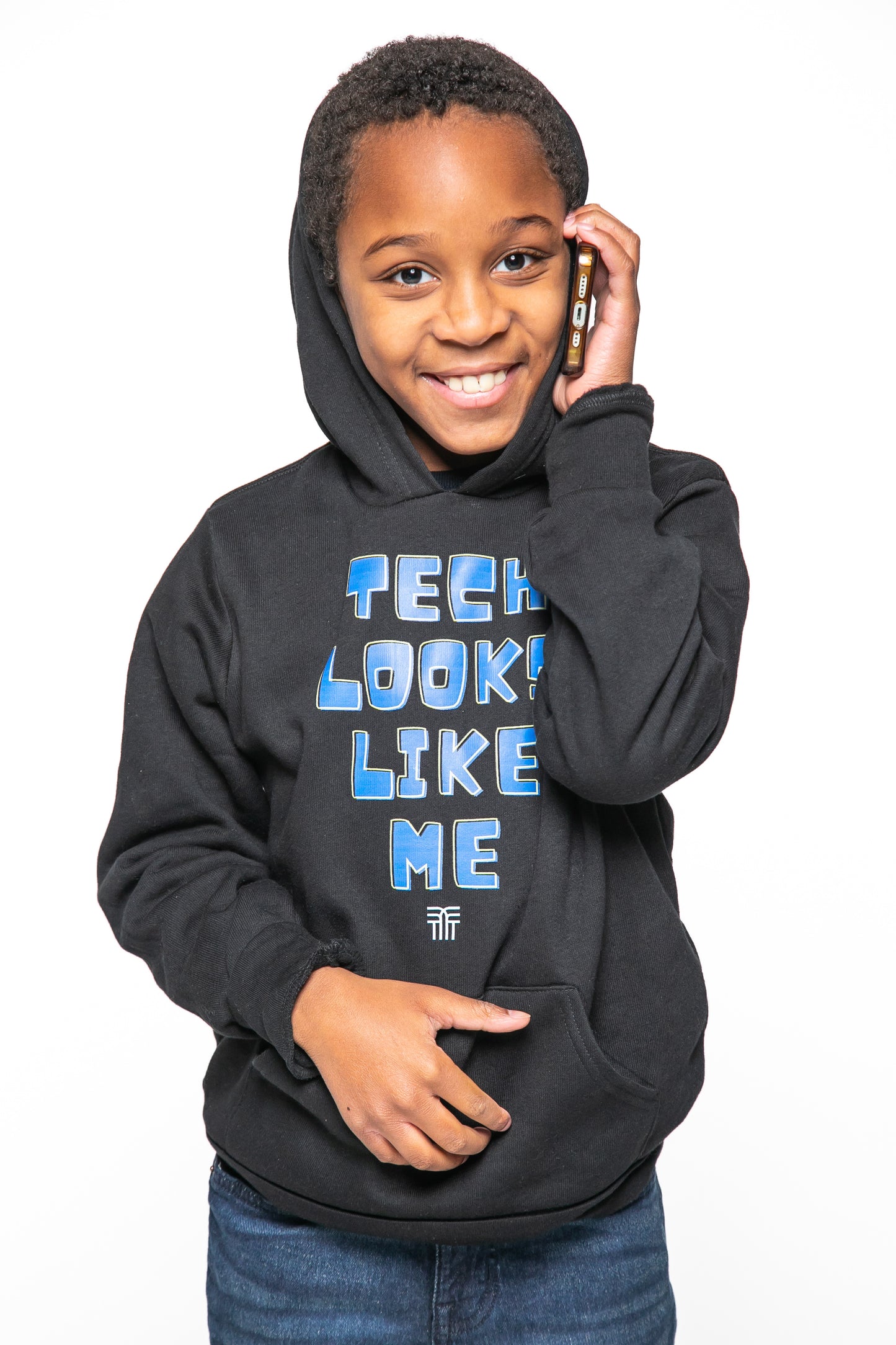 Youth Tech Looks Like Me™ Hoodie (Black)
