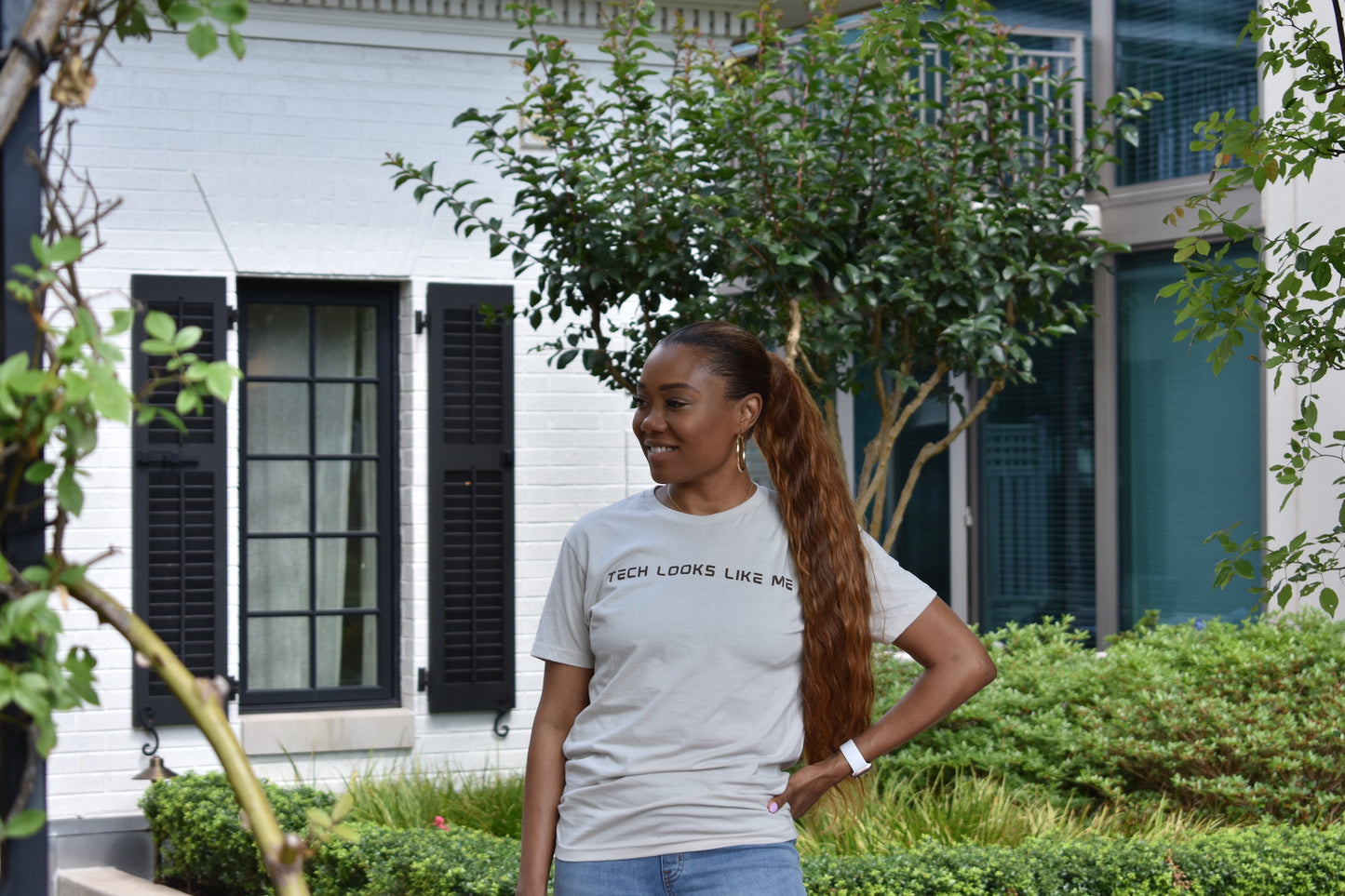 Tech Looks Like Me™ T-Shirt (Brown with Chocolate Brown Print)