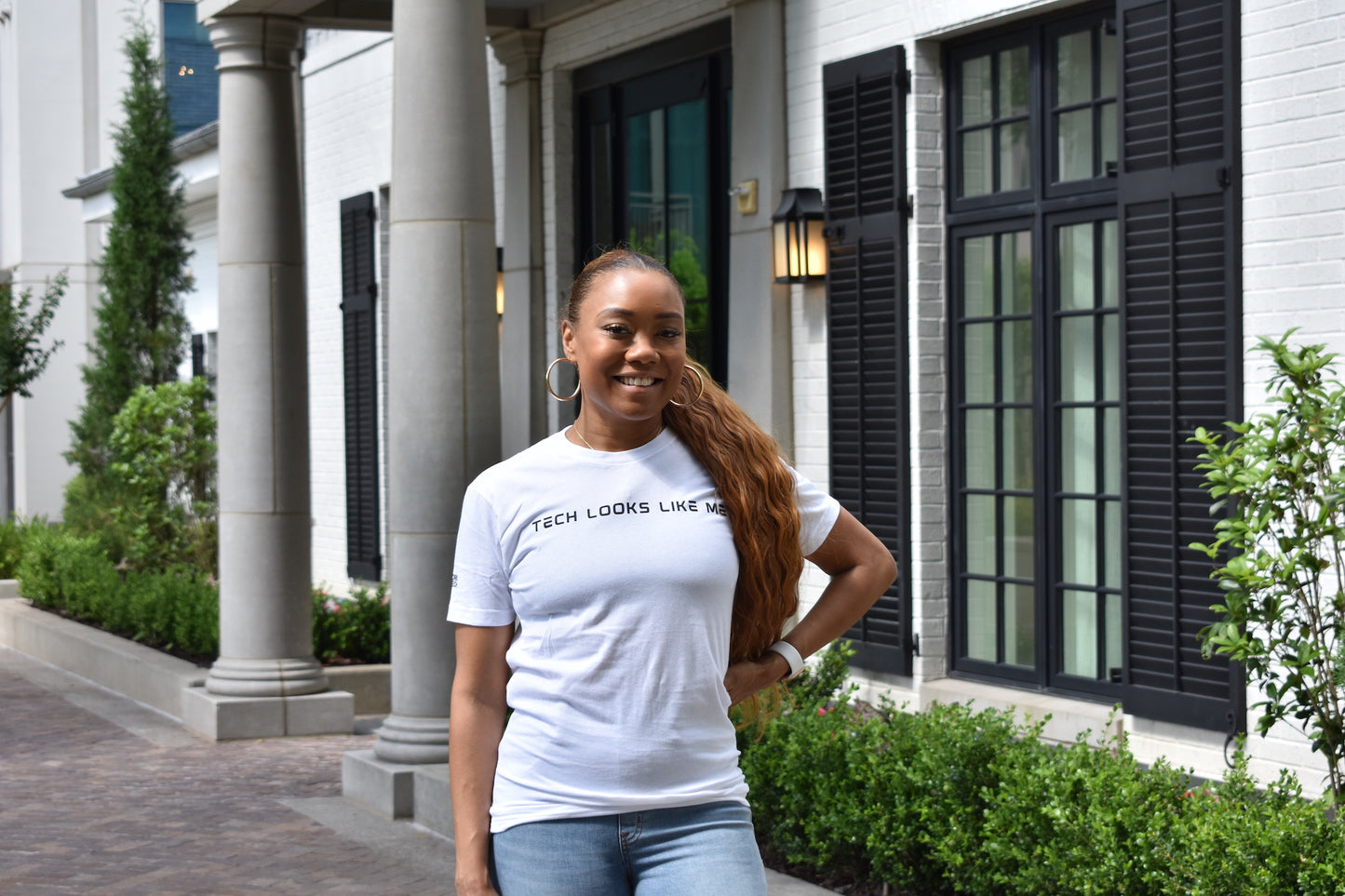 Tech Looks Like Me™ T-Shirt (White with Black Print)