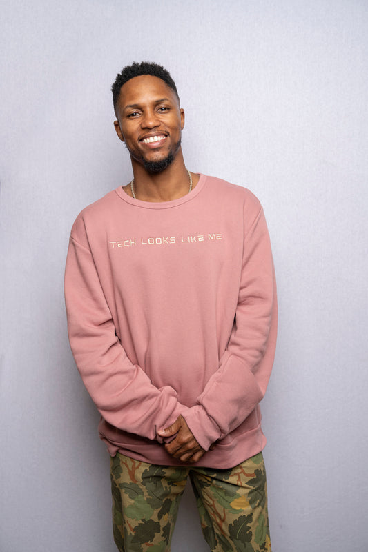 Tech Looks Like Me Crewneck (Mauve)