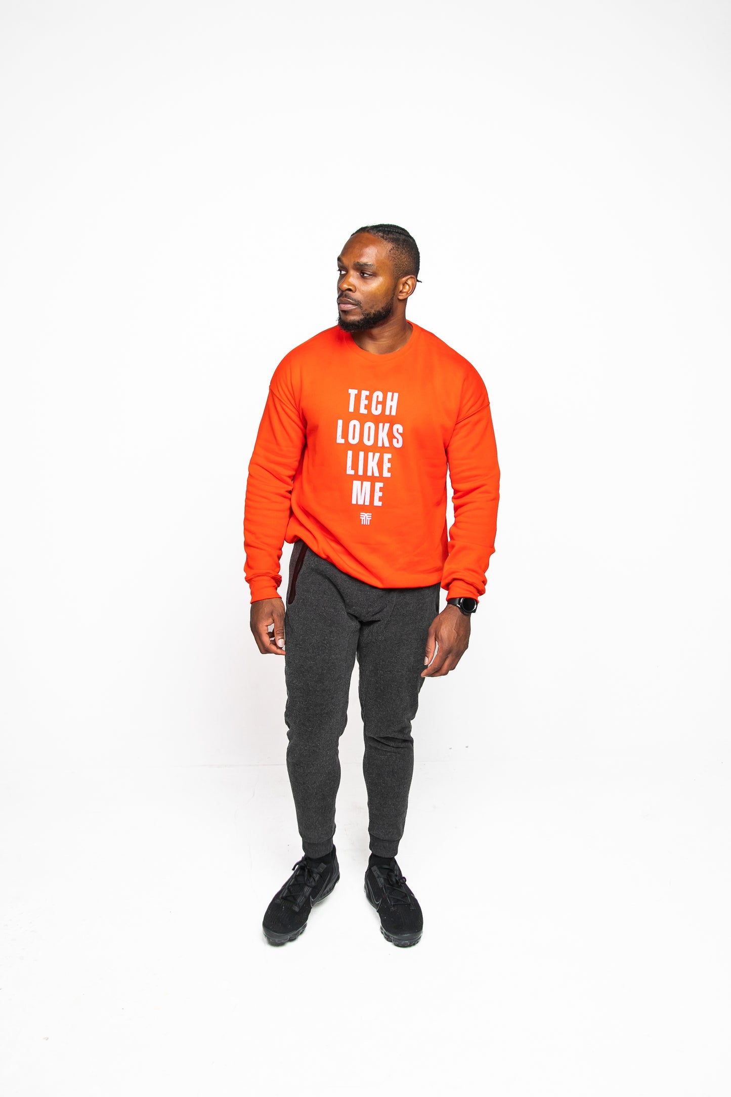 Tech Looks Like Me™ Crew Neck Sweatshirt (Red)